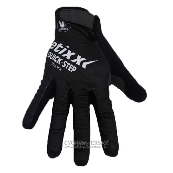 2020 Etixx Quick Step Full Finger Gloves Cycling Black